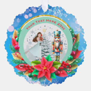 Carte Décorative Casse-Noisette Noël, Cadeau de Fête de Famille