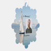 Carte Décorative Célébration de la vie Keepssaké voilier voilier (Droite)