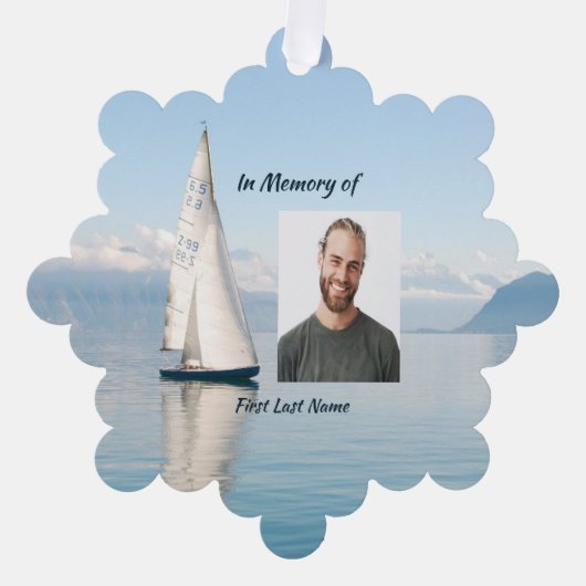 Carte Décorative Célébration de la vie Keepssaké voilier voilier (Recto)