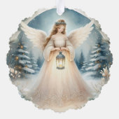 Carte Décorative Celestial Winter Angel Lantern of Hope (Verso)
