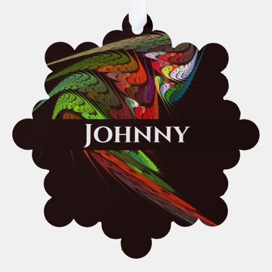 Carte Décorative Chameleon Art Abstrait (Verso)