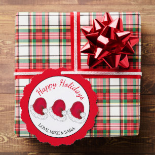 Carte Décorative Chapeau rouge de Père Noël Noël Joyeux Fêtes