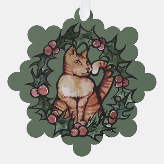 Carte Décorative Chat Kitty Noël Xmas Vacances Cats (Recto)