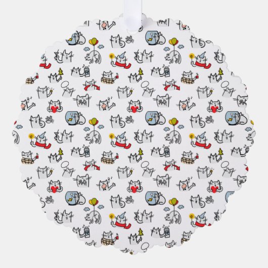 Carte Décorative Chats amusants, lait et magie. (Recto)