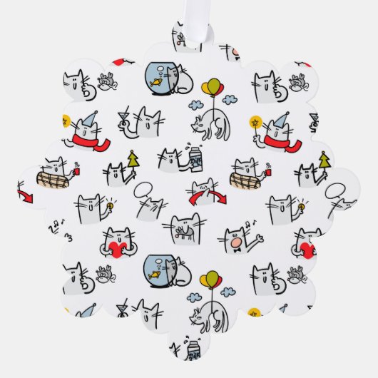 Carte Décorative Chats amusants, lait et magie. (Recto)