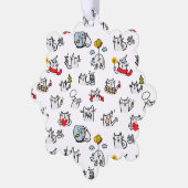 Carte Décorative Chats amusants, lait et magie. (Gauche)