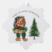 Carte Décorative Cheeky Christmas Troll et Tree Delight (Verso)
