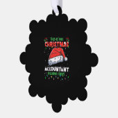 Carte Décorative Chemise de pyjama de feux de Noël du comptable (Gauche)
