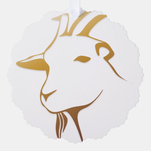 Carte Décorative Chèvre (Recto)