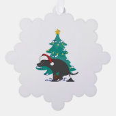 Carte Décorative Chiens de Noël (Recto)