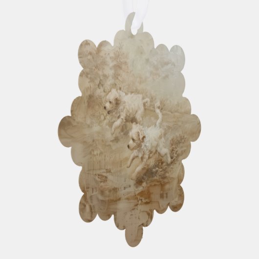 Carte Décorative Chiens - Papier de décoration (Droite)