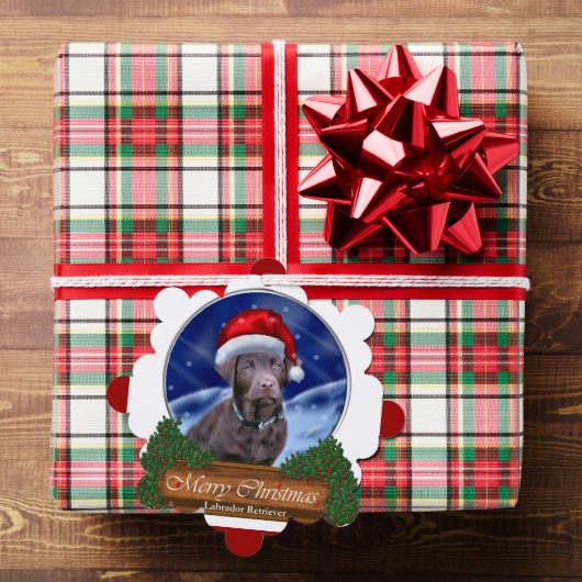 Carte Décorative Chocolat Labrador Retriever Cadeaux de Noël (Insitu (Cadeau))