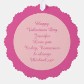 Carte Décorative Chouette de message d'amour mignonne personnalisée (Verso)