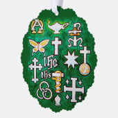 Carte Décorative Chrismons (Gauche)