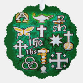 Carte Décorative Chrismons (Verso)