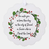 Carte Décorative Christian Christmas Scripture Sticker Scripture (Recto)