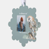 Carte Décorative Christian Memorial Keepsaké Barn Owl Bird (Gauche)