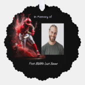 Carte Décorative Christian Memorial Keepsake Baseball Softball  (Recto)