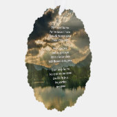 Carte Décorative Christian Memorial Keepsake Beautiful Lake Beach (Droite)