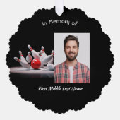 Carte Décorative Christian Memorial Keepsake Bowling Bowler (Recto)