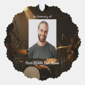 Carte Décorative Christian Memorial Keepsake Drummer Drums Band  (Recto)