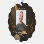 Carte Décorative Christian Memorial Keepsake Drummer Drums Band  (Gauche)