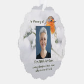 Carte Décorative Christian Memorial Keepsake English Robin Bird (Droite)