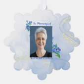 Carte Décorative Christian Memorial Keepsake Forget me Not" Flowers (Recto)