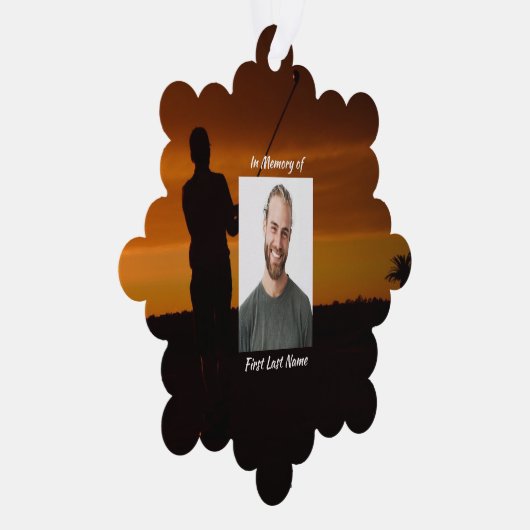 Carte Décorative Christian Memorial Keepsaké Golfing Golf Golf (Droite)