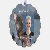 Carte Décorative Christian Memorial Keepsake Howling Wolf Art (Gauche)