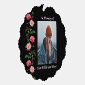 Carte Décorative Christian Memorial Keepsake  Roses Garden Flowers (Droite)