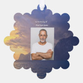 Carte Décorative Christian Memorial Keepsaké Sea Sky Cloud Island (Verso)