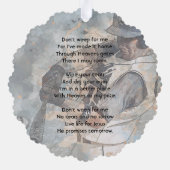 Carte Décorative Christian Memorial Memory Card Baseball Sport (Verso)