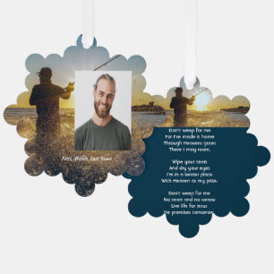 Carte Décorative Christian Memorial Ocean Fly Fishing Pêcheur