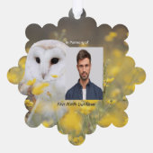 Carte Décorative Christian Memorial Photo Barn Owl Bird (Verso)