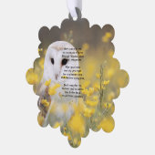 Carte Décorative Christian Memorial Photo Barn Owl Bird (Gauche)