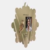 Carte Décorative Christian Memorial Photo Bird Garden Nature (Droite)