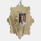 Carte Décorative Christian Memorial Photo Bird Garden Nature (Gauche)