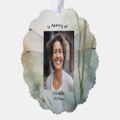 Carte Décorative Christian Memorial Photo Keepsake Custom Dragonfly (Gauche)