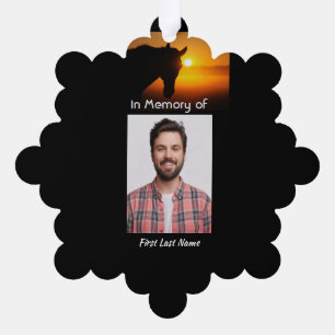 Carte Décorative Christian Memorial Photo Prière Horse Ouest