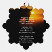 Carte Décorative Christian Memorial Photo Prière Horse Ouest (Recto)