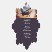 Carte Décorative Christian Memorial Pilot Airplane Flying Sunset (Droite)