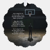 Carte Décorative Christian Memorial Pocket Card Basketball Game (Verso)