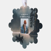 Carte Décorative Christian Memory Keepsake Wilderness Lake Canoe (Gauche)