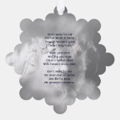 Carte Décorative Christian Poem Memorial Keepsake Angel Sky Clouds  (Verso)