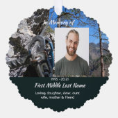 Carte Décorative Christian Rock Climbing Memorial Keepsake (Recto)