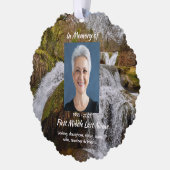 Carte Décorative Christian Waterfall Landscape  Memorial Keepsake  (Gauche)