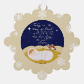 Carte Décorative Christmas Bible Verse Luke Modern Script Custom (Recto)