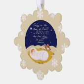 Carte Décorative Christmas Bible Verse Luke Modern Script Custom (Gauche)