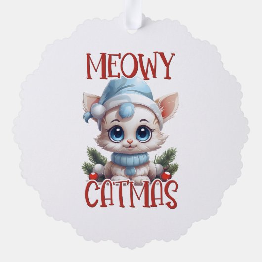 Carte Décorative Christmas Cat (Verso)